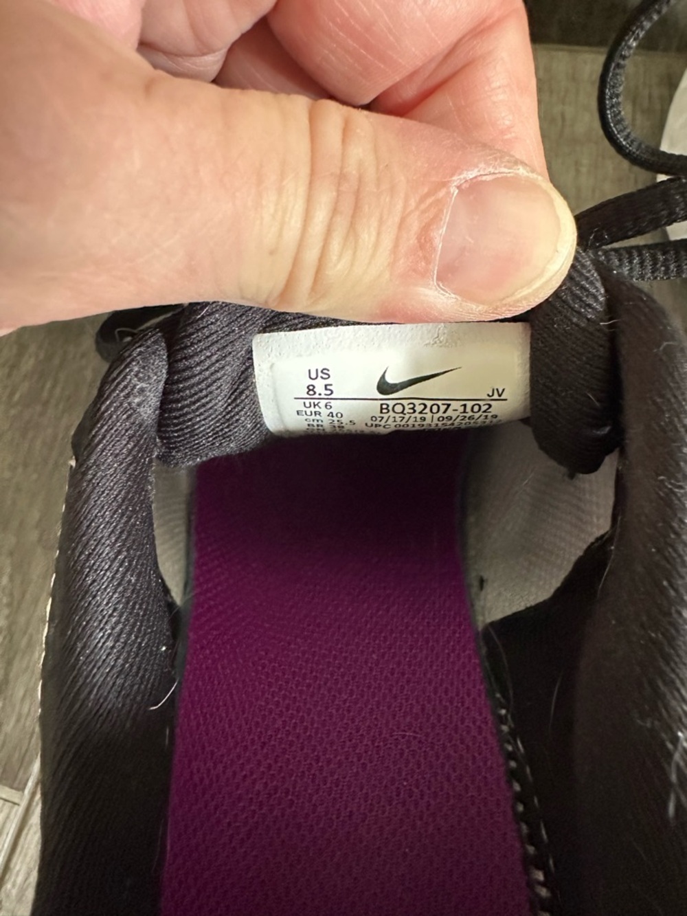 Nike Revolution Running Shoes with Black, Navy & Pink Accents - Picture 8 of 9